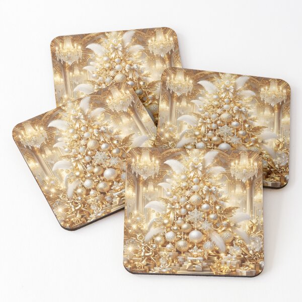 Item preview, Opulent Gold and White Christmas Tree Palace designed and sold by Sybille-Yates.