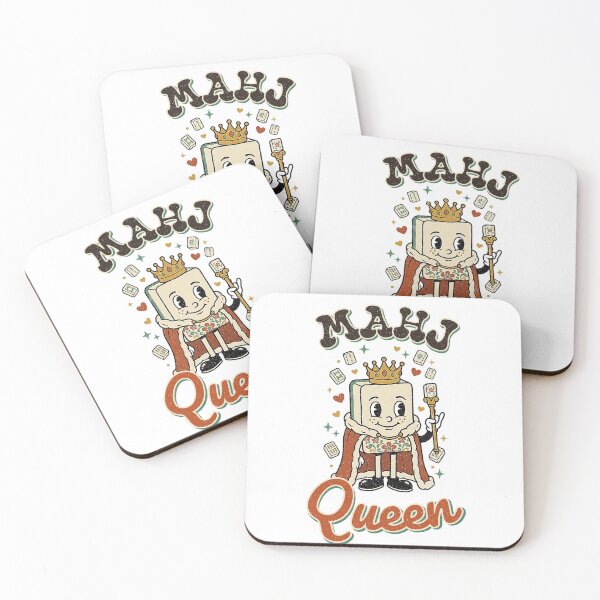 Item preview, Mahj Queen - Retro Mahjong Tile With Crown designed and sold by olympe-store.