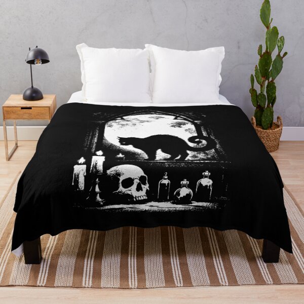 Item preview, Gothic Black Cat Under Full Moon designed and sold by Faissal Thomass.