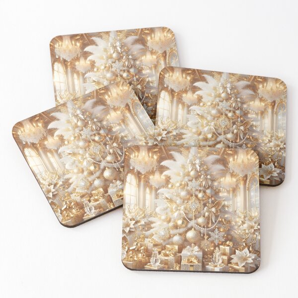 Item preview, Opulent Gold and White Christmas Tree Palace designed and sold by Sybille-Yates.