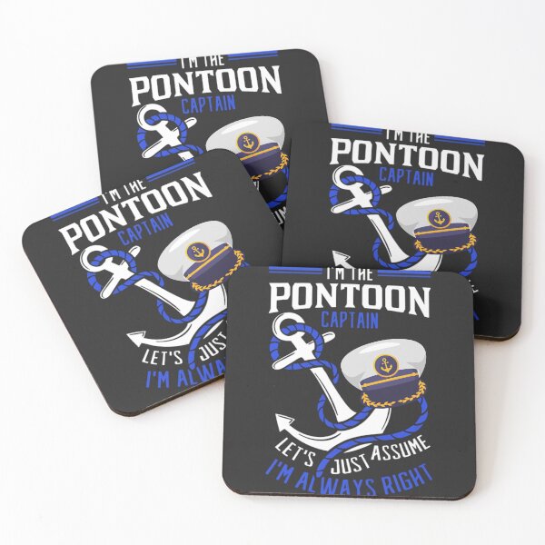 Item preview, I'm The Pontoon Captain Let's Assume I'm Always Right Boat designed and sold by BUNNIES-EL.