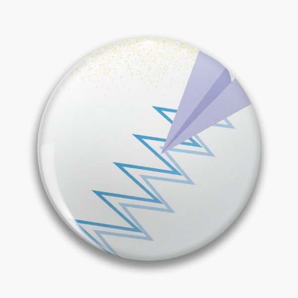 Item preview, Minimalist Paper Plane Zigzag Dive designed and sold by LuxAir.
