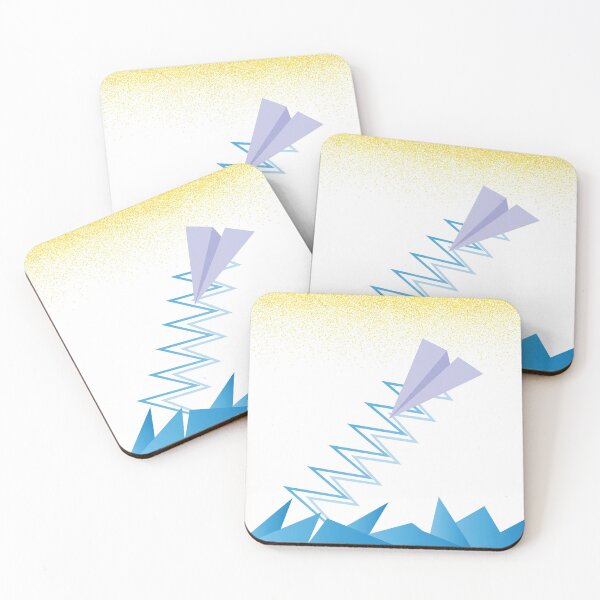 Item preview, Minimalist Paper Plane Zigzag Dive designed and sold by LuxAir.