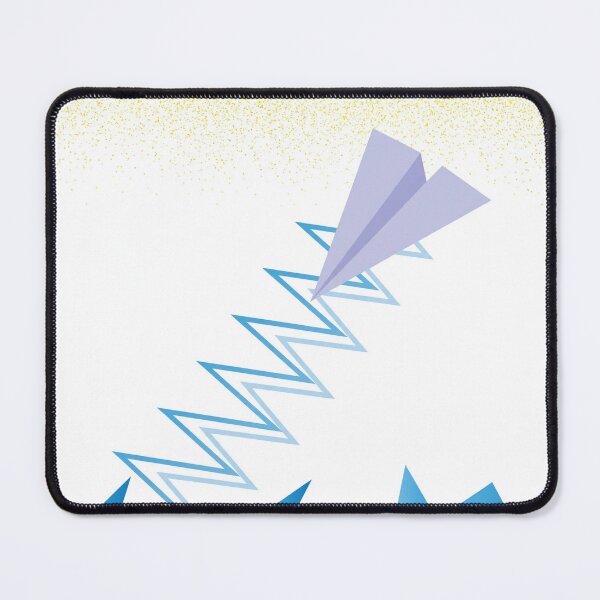 Item preview, Minimalist Paper Plane Zigzag Dive designed and sold by LuxAir.