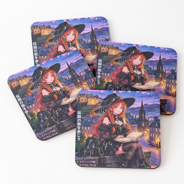Item preview, Edinburgh, Scotland — The Red-Haired Witch of the Haunted Castle designed and sold by DibujandoPorfa.