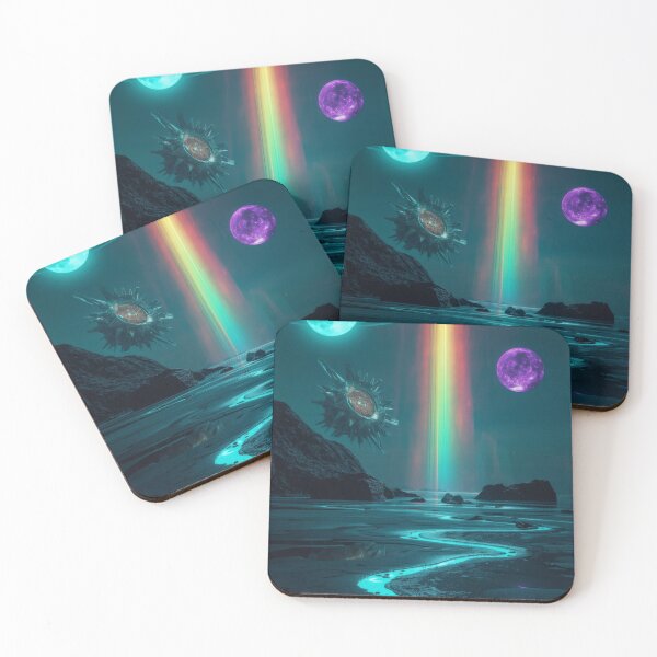 Item preview, Rainbow Light Beam Over Alien Coast designed and sold by monkeybusiness.pt.