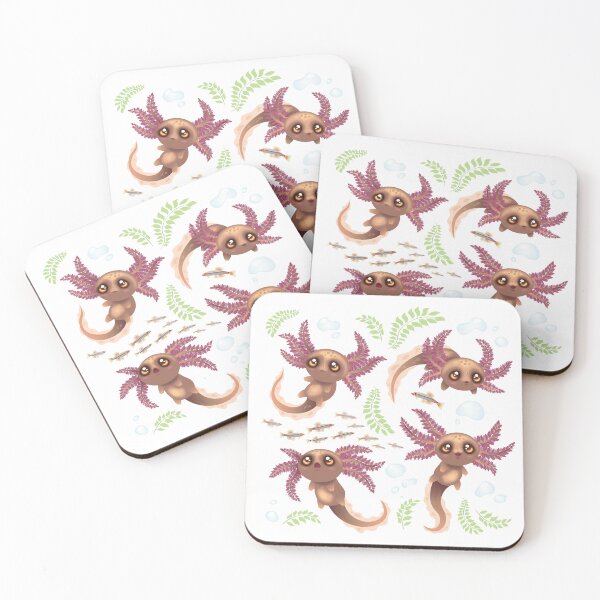 Item preview, Copper Axolotls with background  designed and sold by ArtByJaime1843.