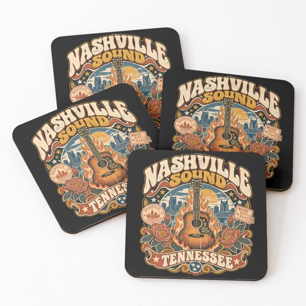 Item preview, Nashville Sound Flaming Guitar and Floral Flourishes designed and sold by Fenay Designs.