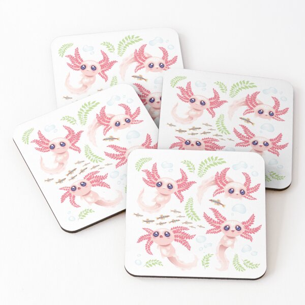 Item preview, Copy of Pink Axolotls with background  designed and sold by ArtByJaime1843.