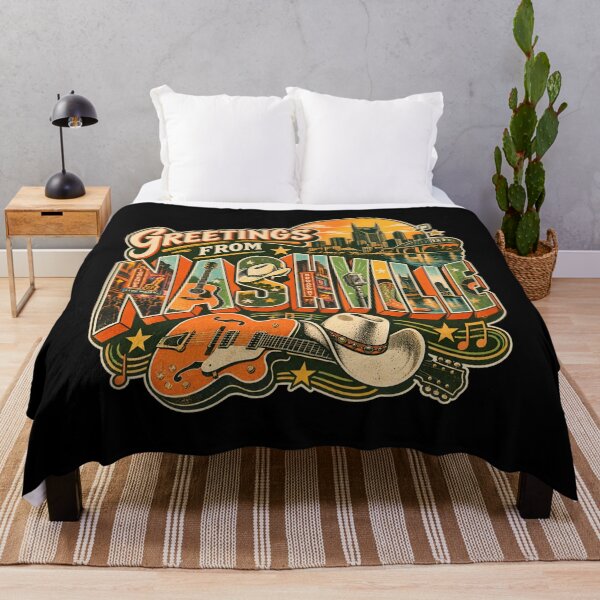 Item preview, Nashville Greetings with Guitars and Broadway Lights designed and sold by Fenay Designs.