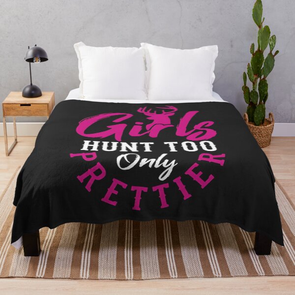 Item preview, Girls Hunt Too Only Prettier Pink Buck Deer Hunting designed and sold by BUNNIES-EL.