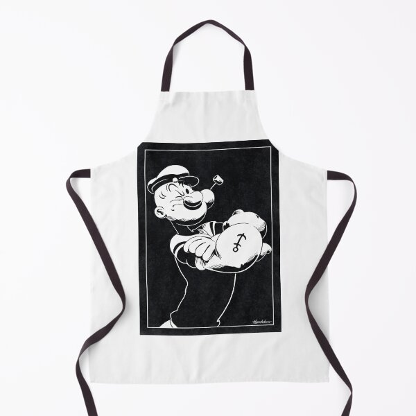 Item preview, POPEYE - Popeye the Sailor (Black and White) designed and sold by FamousWeirdosRB.