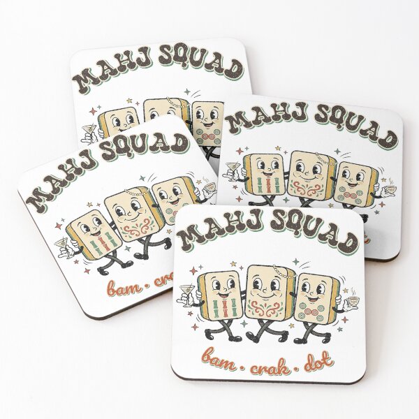 Item preview, Mahj Squad - Bam Crak Dot Retro Mahjong Tiles designed and sold by olympe-store.