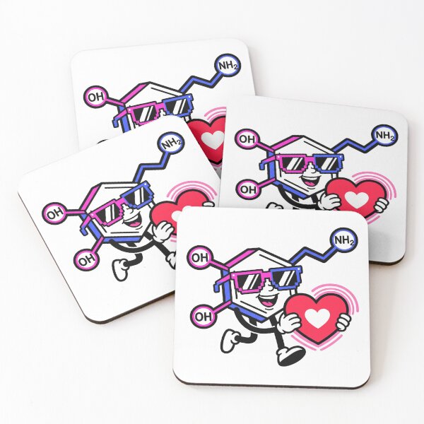 Item preview, Dopamine Molecule Aesthetic Brain Reward System Gen Z Humor Sticker designed and sold by spectomine.