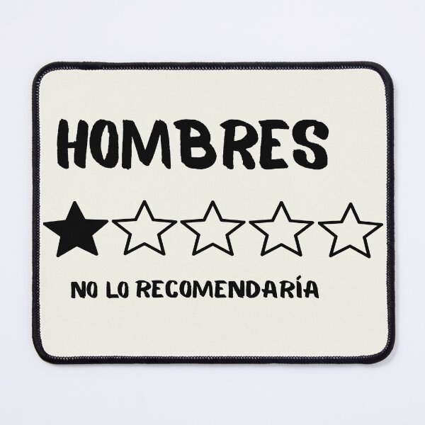 Item preview, Men 1 out of 5 stars – Not recommended, Spanish text black designed and sold by LiskoDesign.
