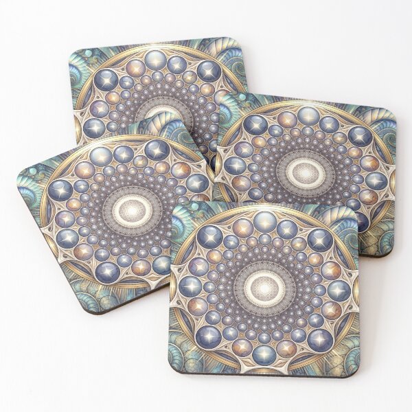 Item preview, Celestial Pearl Mosaic Fractal Mandala designed and sold by Frackxion.