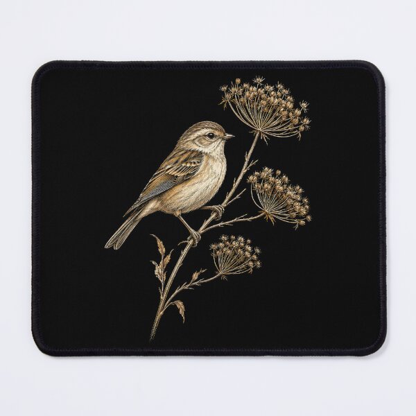 Item preview, Seedhead Birdwatching Engraving Nature  designed and sold by Katalice Design.