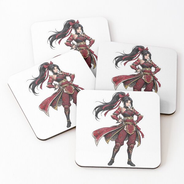 Item preview, Hanabi Scarlet Flower Bold Comic Inks Sticker - Mobile Legends Fan Art designed and sold by Lesley D.