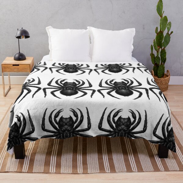 Item preview, Realistic Black Spider Realistic Insect Graphic Art Print designed and sold by hepopatterns.