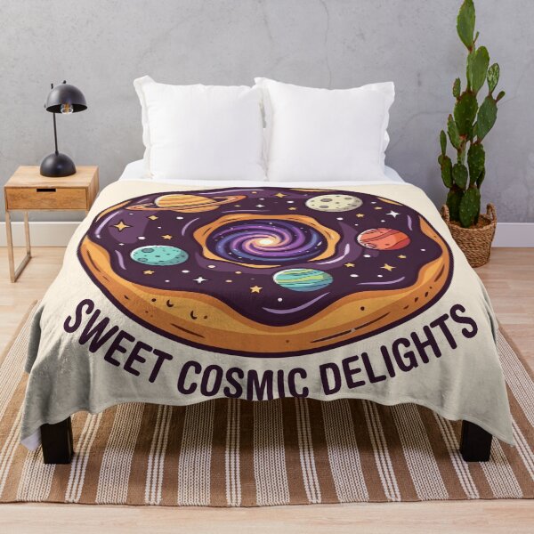 Item preview, Sweet Cosmic Delights Galaxy Donut Space Art designed and sold by Amir Faysal.