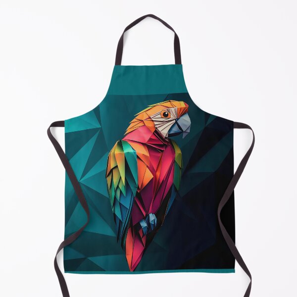 Item preview, Geometric Parrot Colorful, 3d Render, Electric Cyan designed and sold by Checho30.