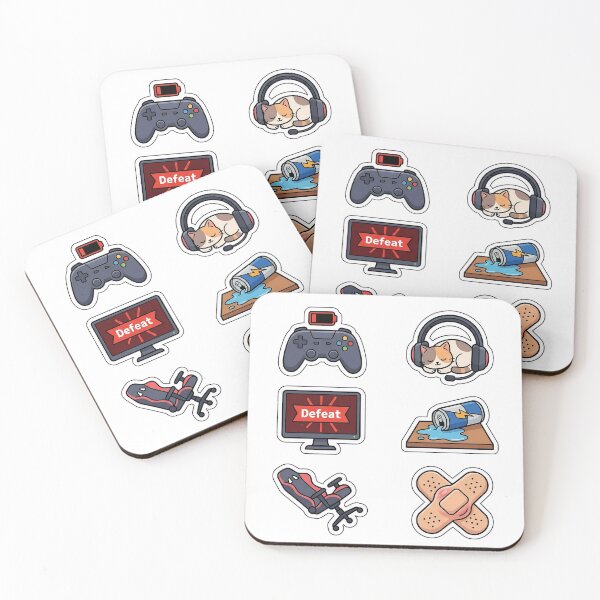 Item preview, New Year Late Night Gaming Fails Sticker Pack - Gamer Disasters designed and sold by SimpleP.