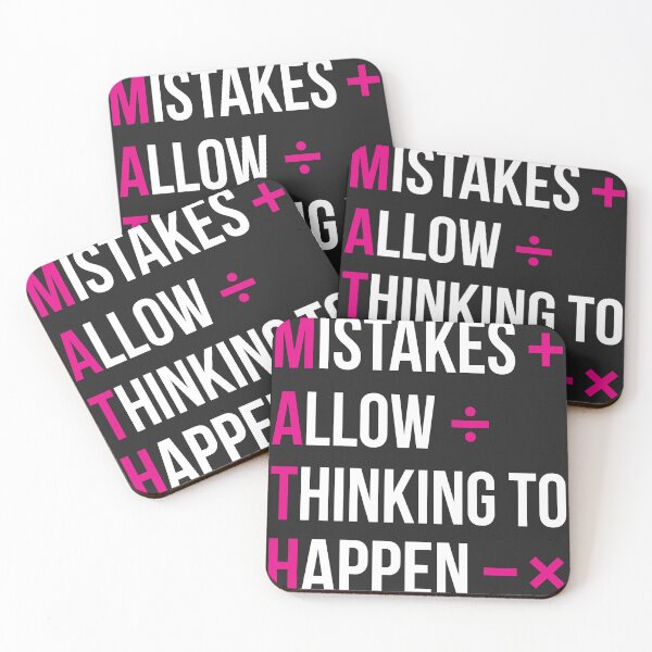 Item preview, MATH Mistakes Allow Thinking To Happen Teacher Math Lover designed and sold by BUNNIES-EL.
