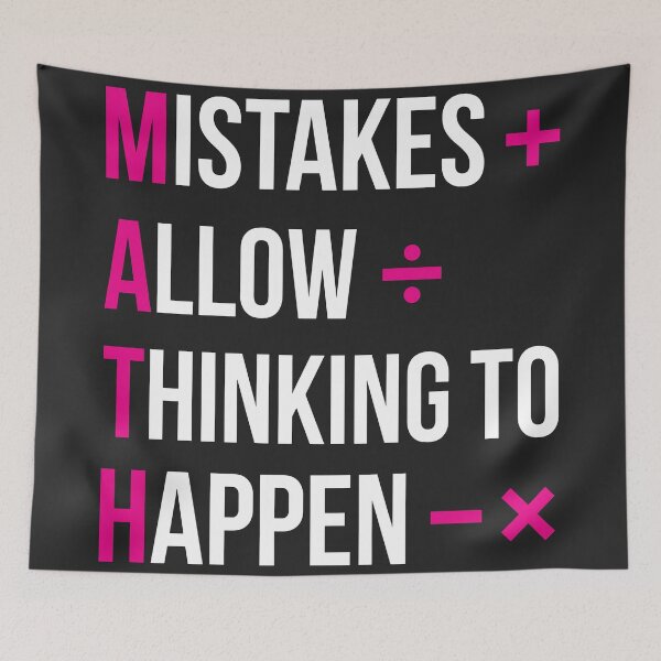 Item preview, MATH Mistakes Allow Thinking To Happen Teacher Math Lover designed and sold by BUNNIES-EL.