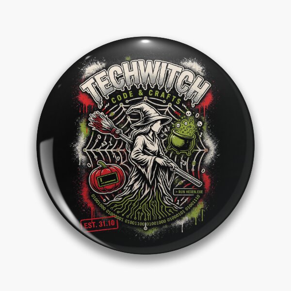 Item preview, Tech Witch Halloween Design – Circuit Board Witchcraft Graphic Tee v13 designed and sold by DarylWelsh2024.