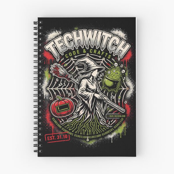 Item preview, Tech Witch Halloween Design – Circuit Board Witchcraft Graphic Tee v13 designed and sold by DarylWelsh2024.