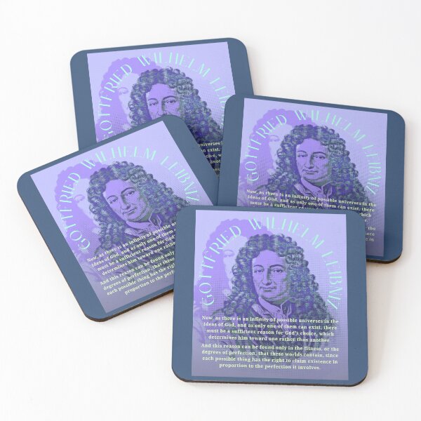 Item preview, Gottfried Wilhelm Leibniz quote: Now, as there is an infinity of possible universes in the Ideas of God, designed and sold by artbleed.