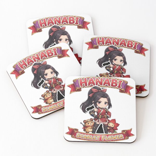 Item preview, Hanabi Scarlet Flower Name Banner Showcase Sticker - Mobile Legends Fan Art designed and sold by Lesley D.