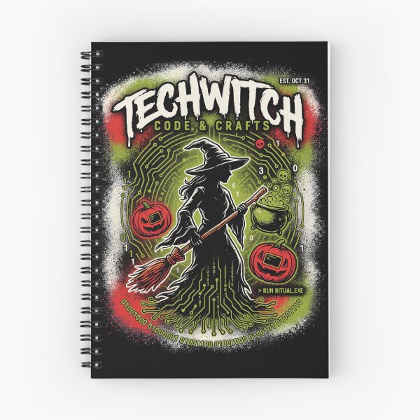 Item preview, Tech Witch Halloween Design – Circuit Board Witchcraft Graphic Tee v14 designed and sold by DarylWelsh2024.