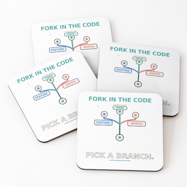 Item preview, Fork in the Code Pick a Branch - Funny Git Developer Humor designed and sold by Ink and Wink.