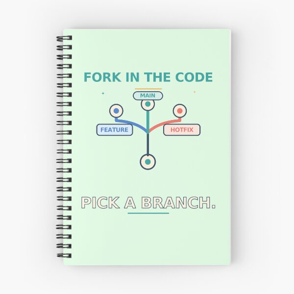 Item preview, Fork in the Code Pick a Branch - Funny Git Developer Humor designed and sold by Ink and Wink.