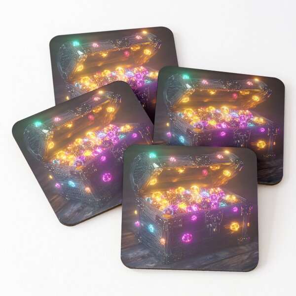 Item preview, Loot Chest Treasure, 3d Render, Vibrant Multicolor Holographic designed and sold by Checho30.