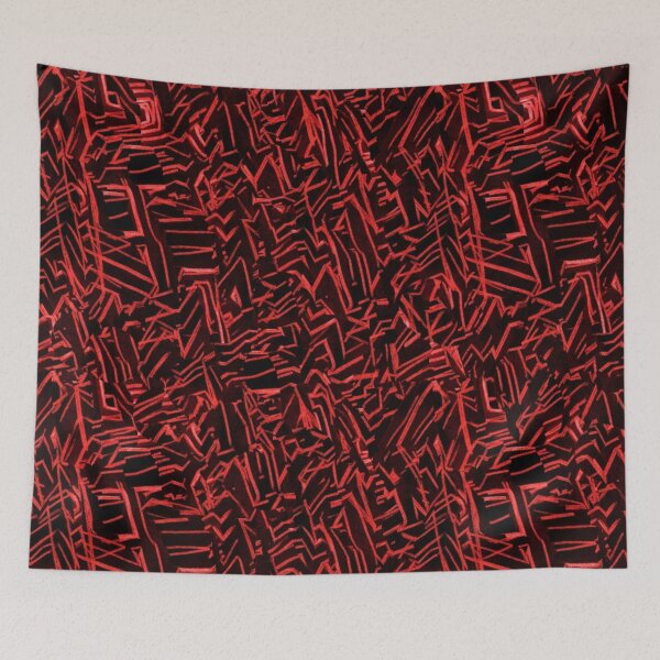 Item preview, Red Broken Digital Pattern designed and sold by Sigtrix.