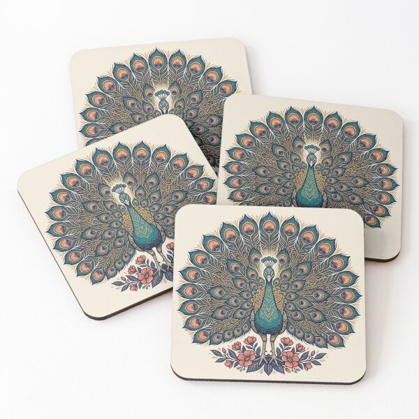 Item preview, A Peacock Full of Small Sunrises designed and sold by ELmestka.