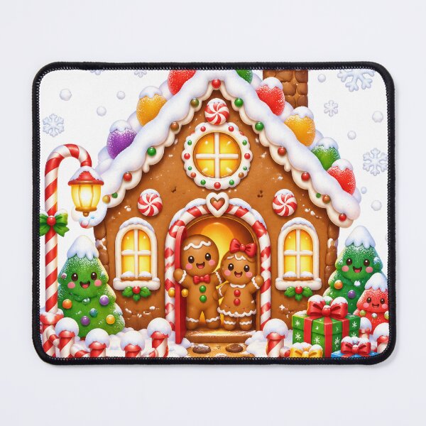 Item preview, Cute Kawaii Gingerbread House Christmas designed and sold by porchswings.