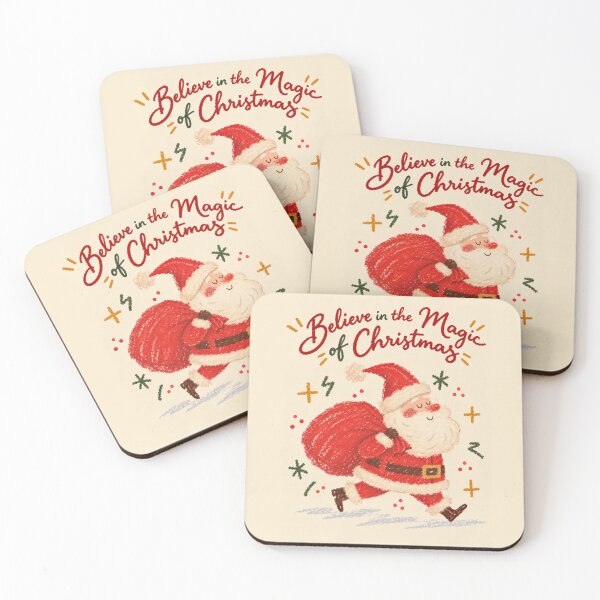 Item preview, Believe in the Magic of Christmas Vintage Santa Art designed and sold by Islabonita..