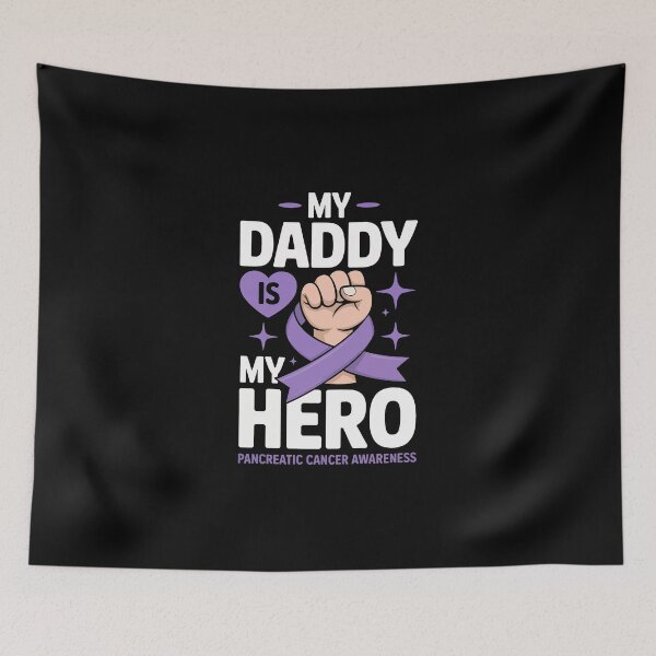 Item preview, MY DADDY IS MY HERO - PANCREATIC CANCER AWARENESS designed and sold by jkrphoto.