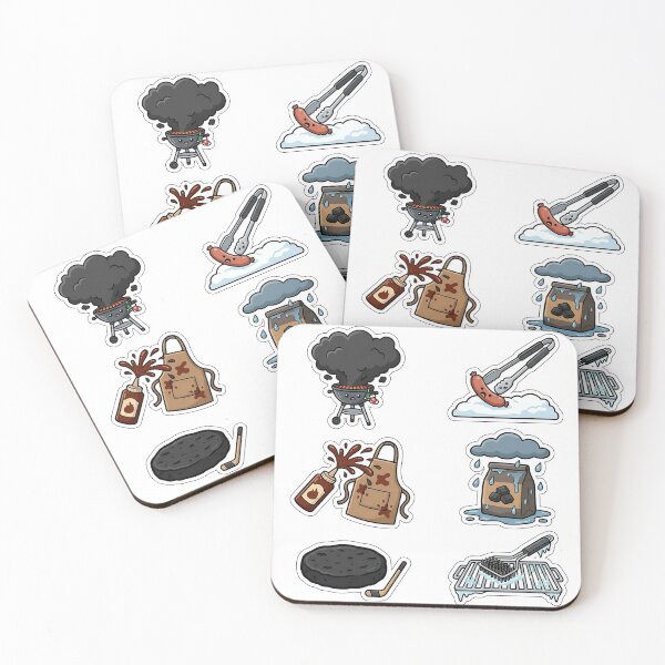 Item preview, New Year Barbecue & Grill Disasters Sticker Pack - BBQ Fails designed and sold by SimpleP.
