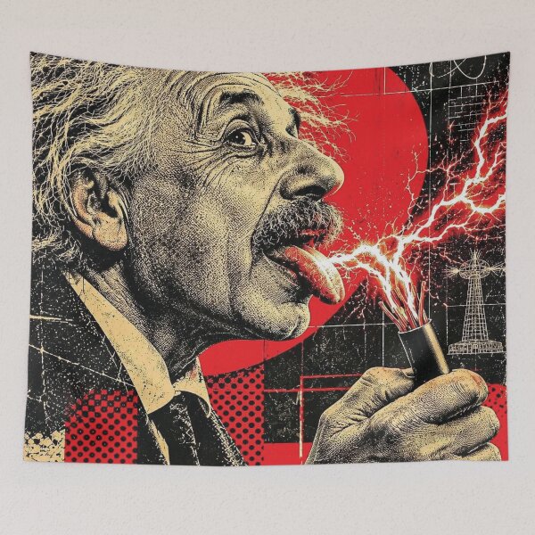 Item preview, Albert Einstein Electric Tongue – Science Pop Art designed and sold by Xtention Co..