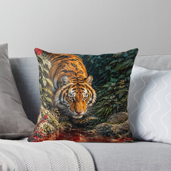 Item preview, Bengal Tiger in the Crimson Jungle designed and sold by Curio Meridian.