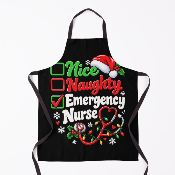 Item preview, Emergency Nurse Nice Naughty Christmas Design designed and sold by rafaeltto.