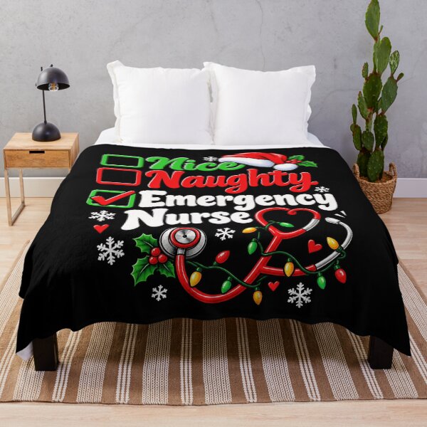 Item preview, Emergency Nurse Nice Naughty Christmas Design designed and sold by rafaeltto.