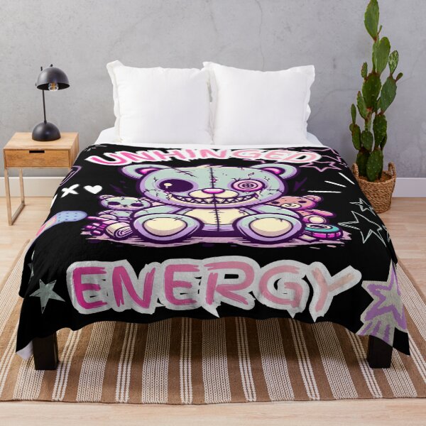 Item preview, Unhinged Energy Y2K Alt Kawaii Zombie Teddy Bear Aesthetic Graphic designed and sold by Side By Side Studio.