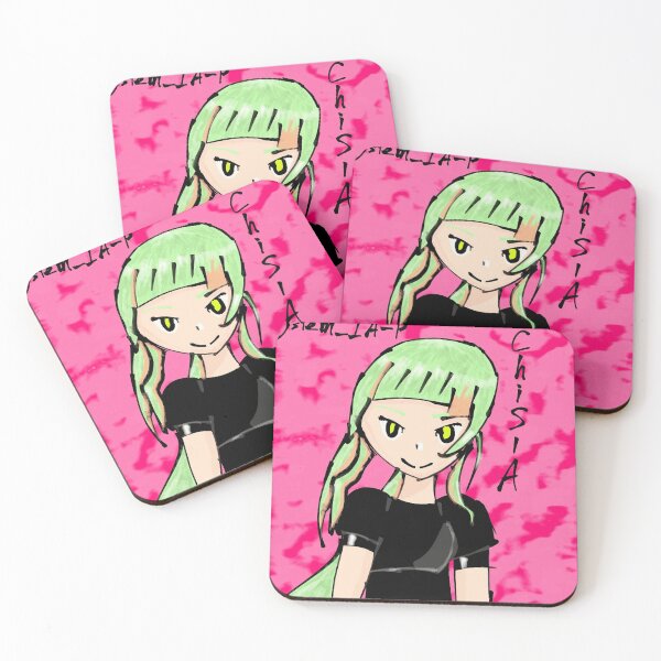 Item preview, Mint Green Haired Anime Girl designed and sold by MarceaDelpier.