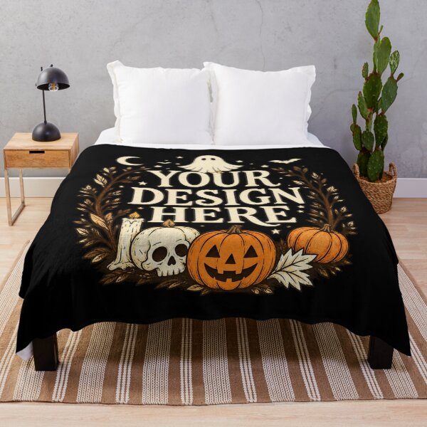 Item preview, Halloween Ghost Pumpkin and Skull Frame designed and sold by Gargamal.