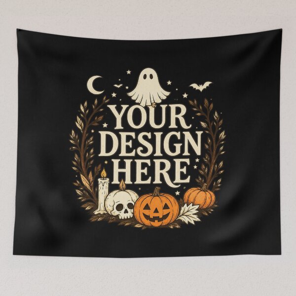 Item preview, Halloween Ghost Pumpkin and Skull Frame designed and sold by Gargamal.